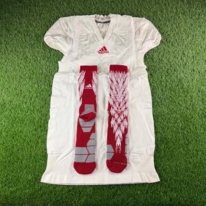 Indiana Hoosiers IU Game Jersey Football Adidas Techfit XXXL Blank + Rare Socks